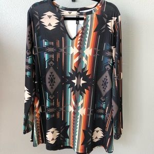 Crazy Train Western chick Top